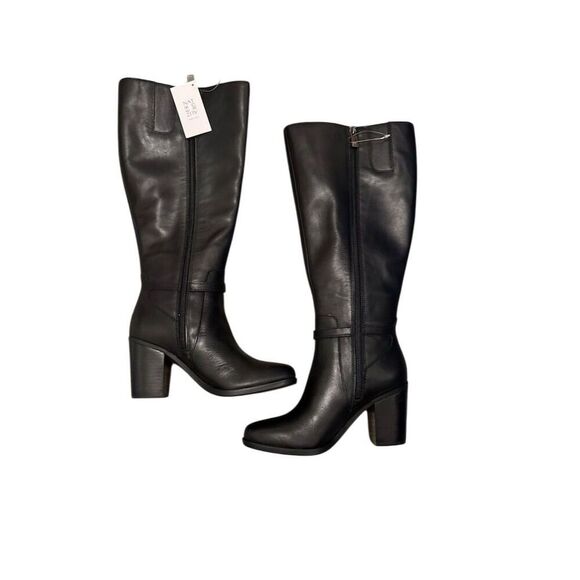 Naturalizer Women's Black Knee High Boots Wide Calf Size 5.5 - Picture 6 of 10